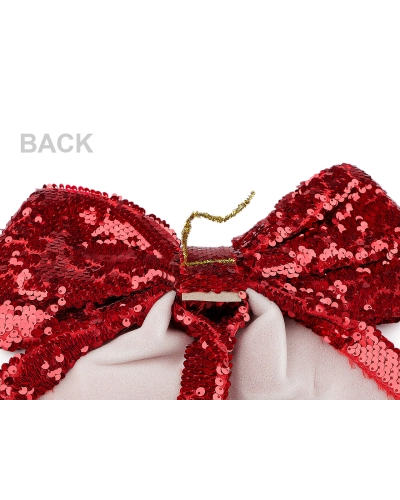 Vianočná mašľa flitrová XXL 30x34 cm - 1 ks | Mimib