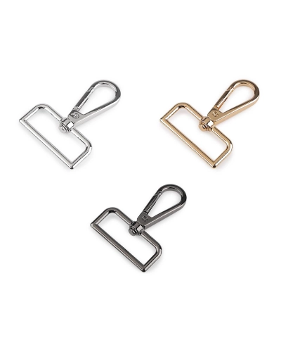 Karabína kovová otočná, prievlak 38 mm - 1 ks | Mimib