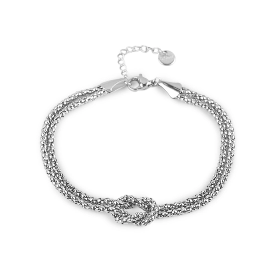 Náramok z nerezovej ocele dvojitý s uzlom - 1 ks | Mimib