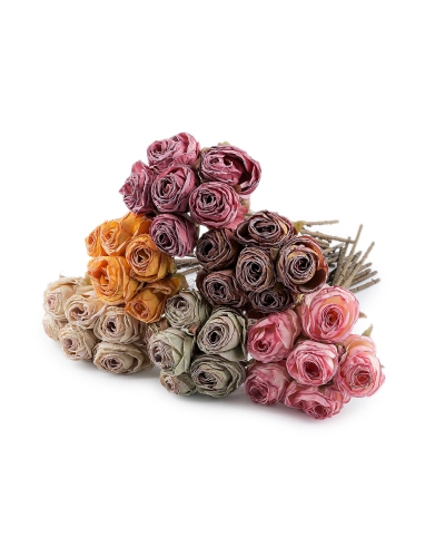 Umelá ruža vintage zväzok - 1 zväzok | Mimib