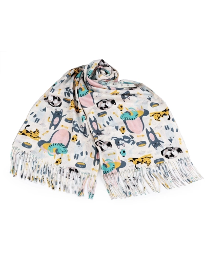 Šatka / šál / pléd so strapcami 65x190 cm - 1 ks | Mimib