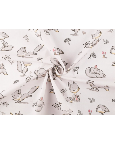 Bavlnená látka / plátno líška - 1 m | Mimib