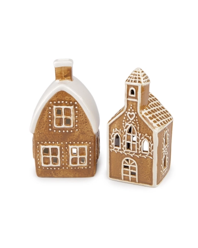 Vianočný domček, kostol na sviečku imitácia perníka - 1 ks | Mimib