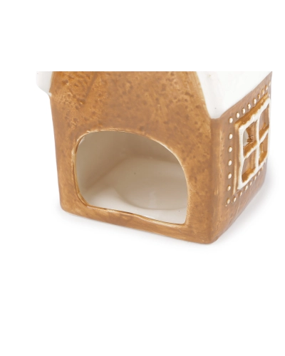 Vianočný domček, kostol na sviečku imitácia perníka - 1 ks | Mimib