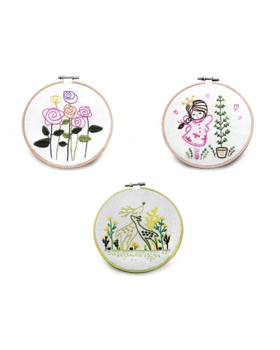 Detská darčeková sada na vyšívanie s predtlačeným motívom - 1 ks | Mimib