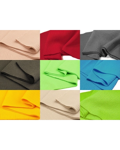 Elasztikus passzé anyag bordázott 15x80 cm | Mimib