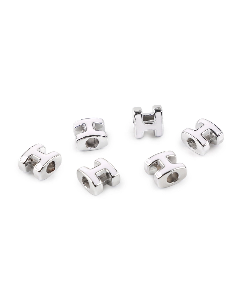 Plastové koráliky s veľkým prievlakom H 10x11 mm - 10 ks | Mimib