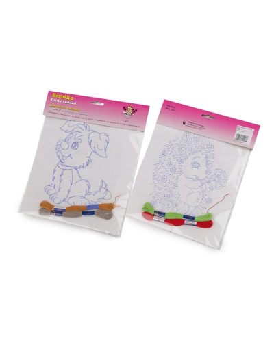 Detské vyšívanie s predtlačeným motívom 2 ks - 1 sáčok | Mimib