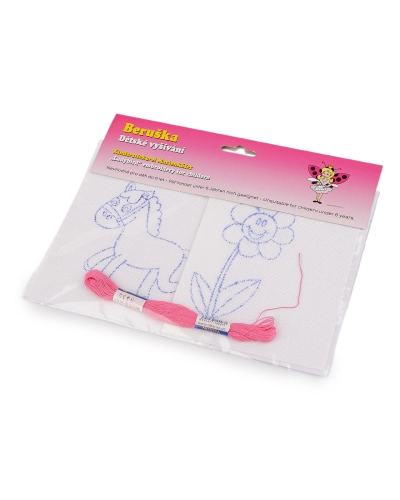 Detské vyšívanie s predtlačeným motívom 2 ks - 1 sáčok | Mimib