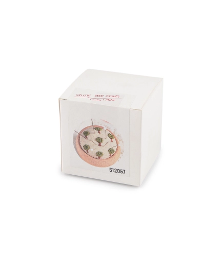 Kreatívna súprava na výrobu ihelníčka s dreveným podstavcom - 1 sada | Mimib