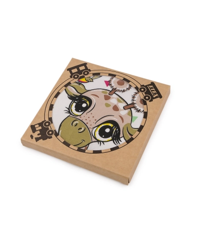 Detská obrázková vreckovka v prírodnej krabičke - 1 krab. | Mimib