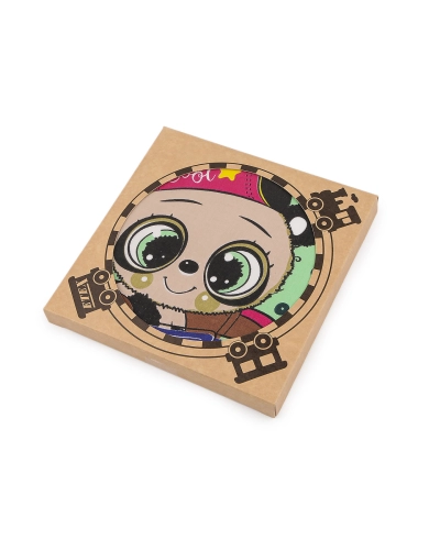 Detská obrázková vreckovka v prírodnej krabičke - 1 krab. | Mimib