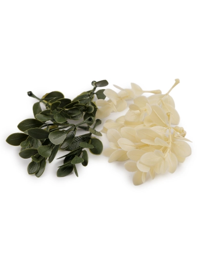 Umelá mini vetvička buxus na aranžovanie a tvorbu voničiek - 20 ks | Mimib