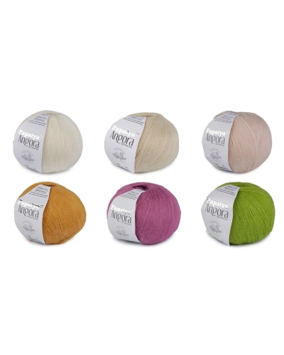 Pletacia priadza Papataya Angora 100 g - 1 ks | Mimib