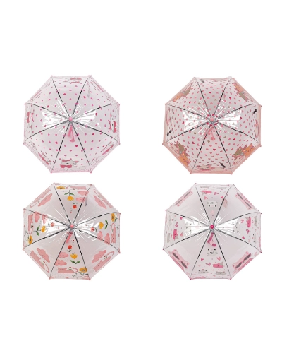 Detský priehľadný vystreľovací dáždnik mačka - 1 ks | Mimib