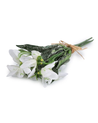 Umelé snežienky s efektom námrazy - 1 zväzok | Mimib