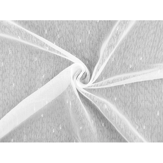 Záclona / voál štruktúrovaný s olovkom šírka 300 cm - 1 m | Mimib