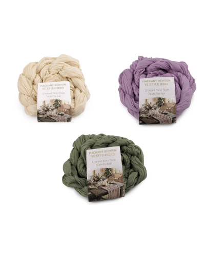 Krčený behúň v štýle boho pre svadby a oslavy 0,5x3 m - 1 ks | Mimib