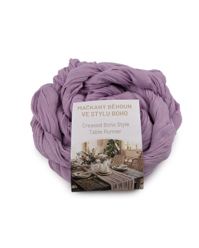 Krčený behúň v štýle boho pre svadby a oslavy 0,5x3 m - 1 ks | Mimib