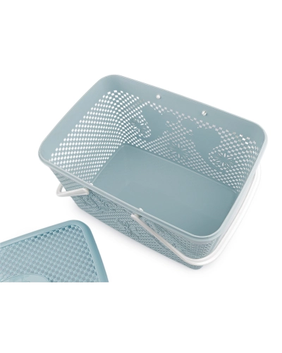 Plastový košík s vekom 20x35 cm - 1 ks | Mimib