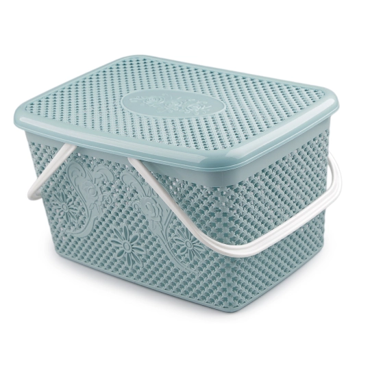 Plastový košík s vekom 20x35 cm - 1 ks | Mimib