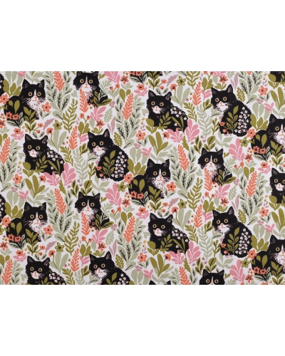 Bavlnená látka / plátno mačky - 1 m | Mimib