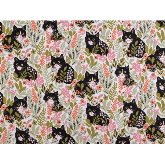 Bavlnená látka / plátno mačky - 1 m | Mimib