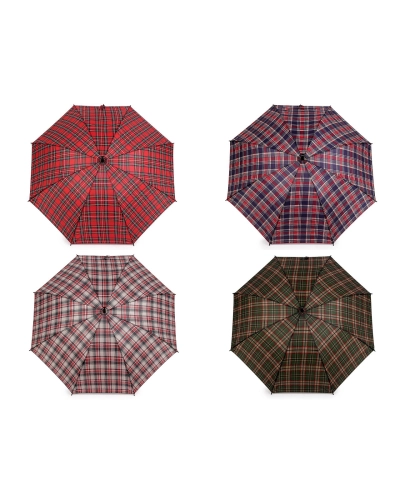 Vystreľovací dáždnik káro - 1 ks | Mimib