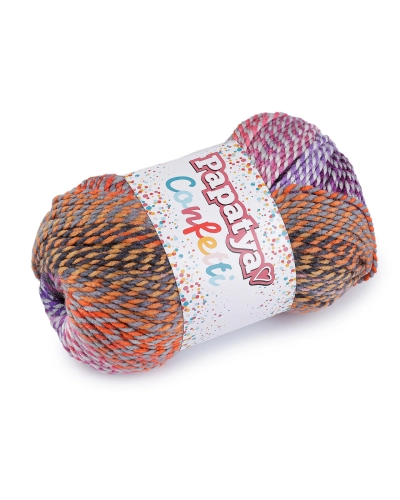 Pletacia priadza Papatya Confetti 100 g - 1 ks | Mimib