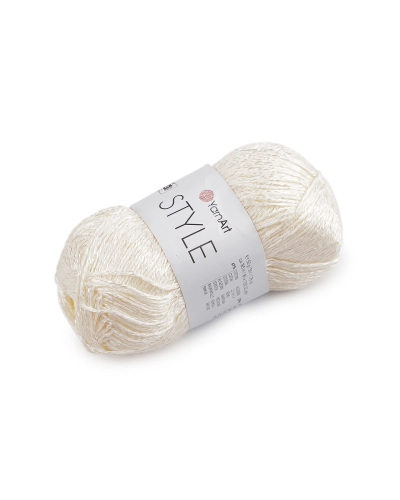 Bavlnená pletacia priadza Style s viskozovým vláknom 50 g - 1 ks | Mimib