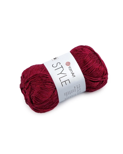 Bavlnená pletacia priadza Style s viskozovým vláknom 50 g - 1 ks | Mimib
