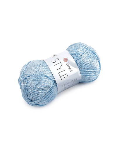 Bavlnená pletacia priadza Style s viskozovým vláknom 50 g - 1 ks | Mimib