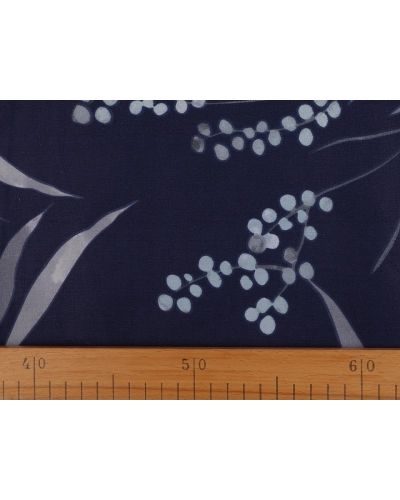 Bavlnená látka / plátno listy / rastliny šírka 220 cm - 1 m | Mimib