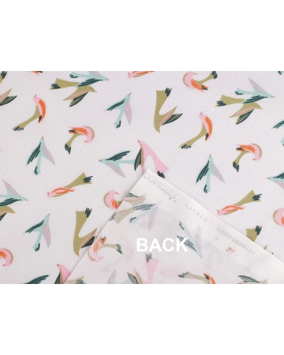 Bavlnená látka / plátno vtáčik - 1 m | Mimib