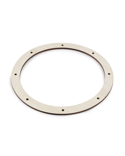 Drevený kruh na výrobu vencov s 8 otvormi Ø24 cm - 1 ks | Mimib