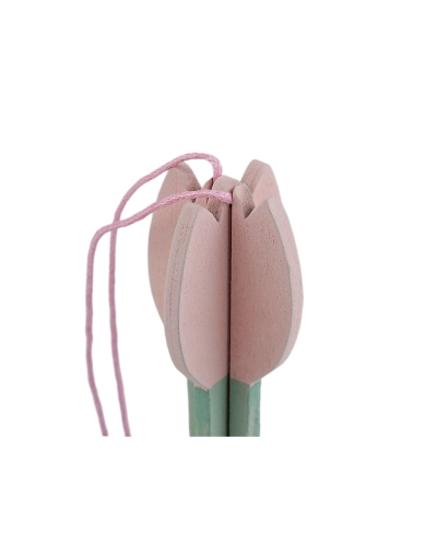 Drevený tulipán na zavesenie - 3 ks | Mimib