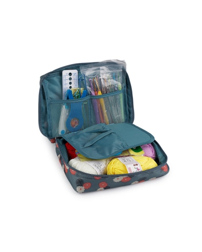 Súprava háčikov a pomôcok na háčkovanie v puzdre - 1 sada | Mimib