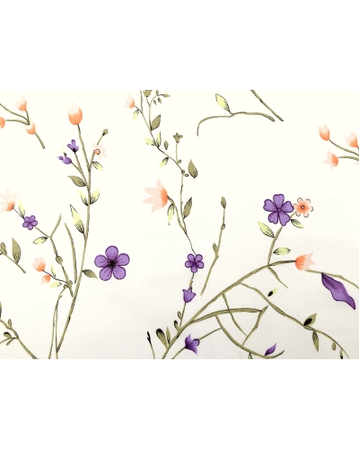 Bavlnená látka / plátno lúčne kvety - 1 m | Mimib