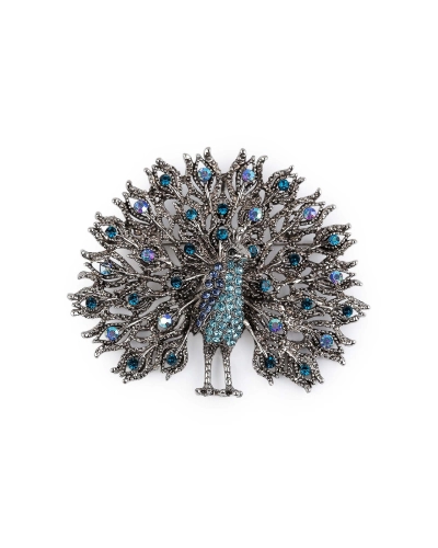 Brošňa s brúsenými kamienkami páv - 1 ks | Mimib