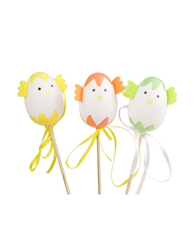 Zápich veľkonočné vajíčko kuriatko / zajačik mix - 3 ks | Mimib