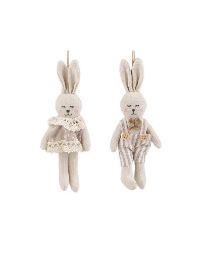 Textilný veľkonočný zajačik na zavesenie - 1 ks | Mimib