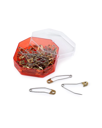 Spínacie špendlíky zahnuté na patchwork dĺžka 40 mm - 1 kar. | Mimib