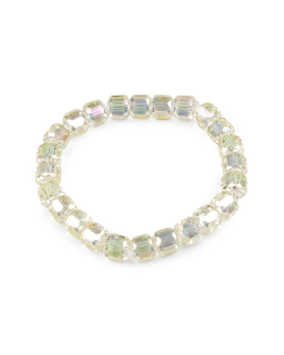 Náramok pružný z brúsených korálikov s AB efektom - 1 ks | Mimib