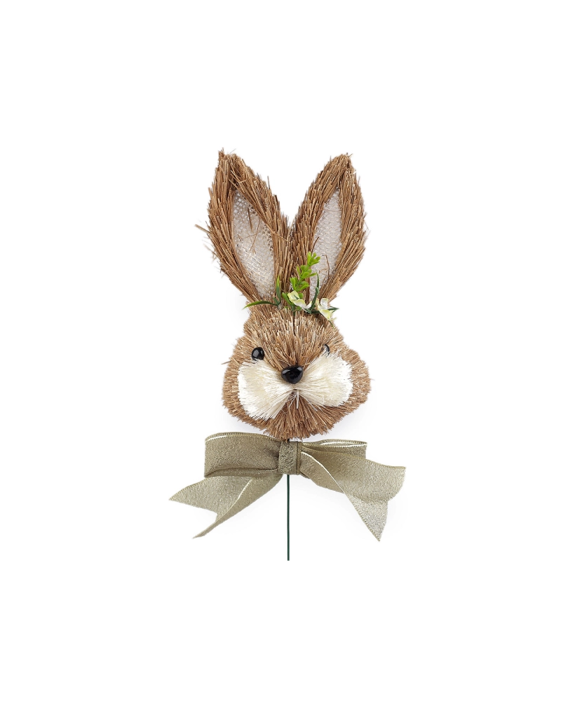 Zápich veľkonočný zajačik slamený - 1 ks | Mimib