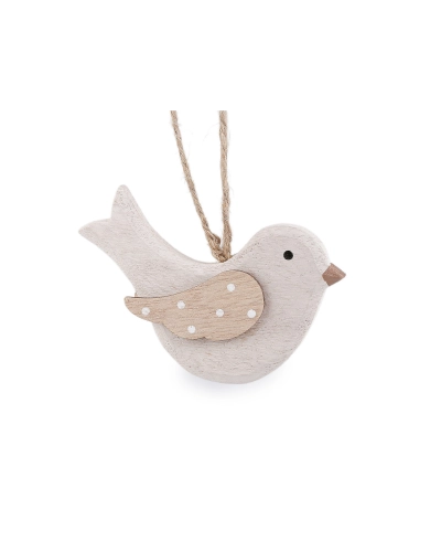 Drevený vtáčik na zavesenie - 1 ks | Mimib