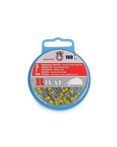 Špendlíky so sklenenou hlavičkou dĺžka 31, 38 mm - 1 krab. | Mimib