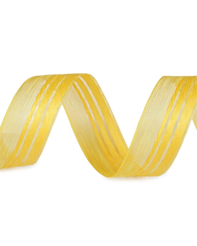 Plátnová stuha s efektnou niťou šírka 25 mm - 20 m | Mimib
