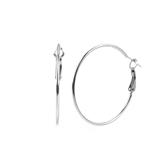 Náušnice z nerezovej ocele kruhy - 1 pár | Mimib