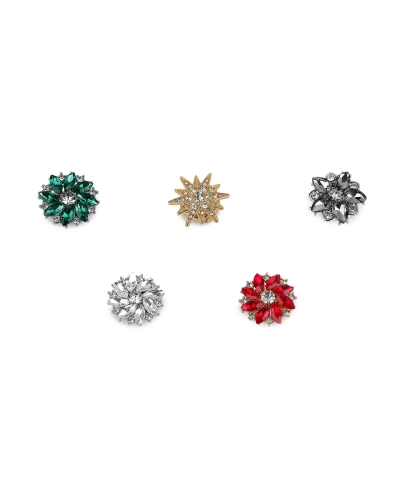 Ozdoba na gombík s brúsenými kamienkami - 1 ks | Mimib