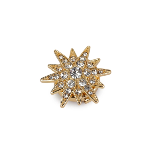 Ozdoba na gombík s brúsenými kamienkami - 1 ks | Mimib